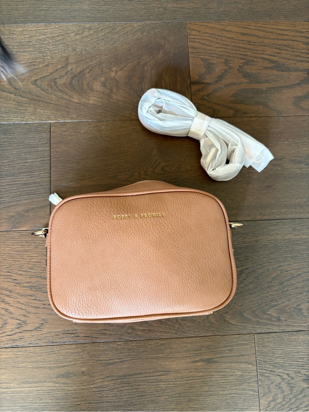 Poppy and Peonies 24/7 Crossbody Camel